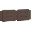 Image de vidaXL Coussin de tête de lit "Zadar" brun 160 cm similicuir
