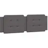 Image de vidaXL Coussin de tête de lit "Zadar" Gris 160 cm Similicuir