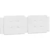 Image de vidaXL Coussin de tête de lit "Zadar" blanc 152 cm similicuir