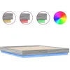 Image de vidaXL Cadre de lit avec LED Gris Sonoma 200x200 cm