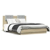Image de vidaXL Cadre de lit avec tête de lit Chêne Sonoma 140x190 cm Bois composite