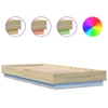 Image de vidaXL Cadre de lit LED chêne Sonoma 100x200 cm