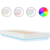Image de vidaXL Cadre de lit avec LED blanc 75x190 cm