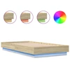 Image de vidaXL Cadre de lit avec LED Chêne Sonoma 75x190 cm