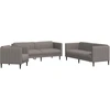 Image de vidaXL Ensemble de canapés 3 pièces tissu taupe