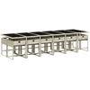 Image de vidaXL Salon de jardin 13 pièces avec coussins gris clair Poly rotin
