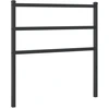 Image de vidaXL Tête de lit de rechange en métal noir 90 cm