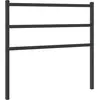 Image de Tête de lit en métal noir 100 cm