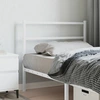 Image de vidaXL Tête de lit de rechange en métal blanc 100 cm