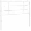 Image de vidaXL Tête de lit de rechange en métal blanc 107 cm