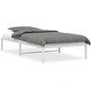 Image de vidaXL Cadre de lit en métal blanc 107x203 cm
