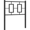 Image de vidaXL Tête de lit de rechange en métal noir 75 cm