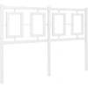 Image de vidaXL Tête de lit de rechange en métal blanc 120 cm