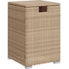 Image de vidaXL Table de cachette pour réservoir de propane Beige 40x40x60 cm Poly rotin