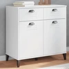 Image de vidaXL Sideboard VIKEN blanc 80x40x80 cm bois composite