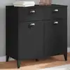 Image de vidaXL Sideboard VIKEN noir 80x40x80 cm bois composite