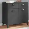 Image de vidaXL Sideboard VIKEN Anthracite 80x40x80 cm Bois composite
