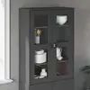 Image de vidaXL Rehausse pour highboard VIKEN Anthracite Matériau dérivé du bois