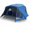 Image de vidaXL Tente familiale 10 personnes bleue Quick Release étanche à l'eau