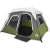Image de vidaXL Tente familiale avec LED 6 personnes bleu clair Quick Release