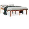 Image de vidaXL Lit pour senior brun cireux 135x190 cm pin massif