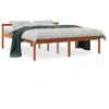 Image de vidaXL Lit pour senior brun cireux 150x200 cm pin massif