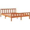 Image de vidaXL Lit en bois massif sans matelas pin brun cireux 150x200 cm