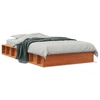 Image de vidaXL Lit en bois massif sans matelas pin brun cireux 75x190 cm