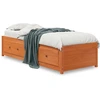 Image de vidaXL Lit de jour sans matelas brun cireux 90x190 cm pin massif