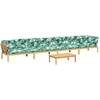 Image de vidaXL Ensemble de 5 canapés de jardin en palettes avec coussins en acacia
