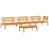 Image de vidaXL Ensemble de 4 canapés de jardin en palettes en bois massif d'acacia