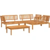 Image de vidaXL Ensemble de 4 canapés de jardin en palettes en bois massif d'acacia