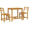 Image de vidaXL Ensemble de meubles de balcon 3 pièces en bois massif d'acacia
