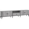 Image de vidaXL Armoire TV avec tiroir Gris Sonoma 200x25x44 cm Bois composite