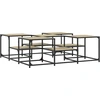 Image de vidaXL Table basse chêne Sonoma 121x121x40 cm Bois composite
