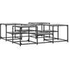 Image de vidaXL Table basse Gris Sonoma 121x121x40 cm Bois composite