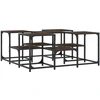 Image de vidaXL Table basse marron imitation chêne 91x91x40 cm Bois composite