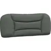 Image de vidaXL Coussin de tête "Hvar" gris foncé 100 cm Tissu