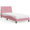 Image de vidaXL Cadre de lit sans matelas "Hanko" rose 90x190 cm velours