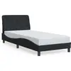 Image de vidaXL Cadre de lit sans matelas noir 80x200 cm velours