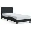 Image de vidaXL Cadre de lit sans matelas noir 90x190 cm velours