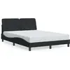 Image de vidaXL Cadre de lit sans matelas noir 120x200 cm velours