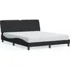 Image de vidaXL Cadre de lit sans matelas noir 160x200 cm velours