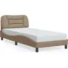Image de vidaXL Cadre de lit sans matelas "Hvar" Cappuccino-Brun 80x200 cm Similicuir