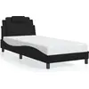 Image de vidaXL Cadre de lit "Viana" sans matelas noir 80x200 cm similicuir