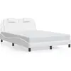 Image de vidaXL Cadre de lit "Viana" sans matelas Blanc 120x200 cm Similicuir