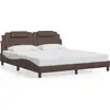 Image de vidaXL Cadre de lit "Viana" sans matelas Marron 180x200 cm Similicuir