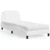 Image de vidaXL Cadre de lit sans matelas "Zadar" blanc 80x200 cm similicuir