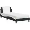 Image de vidaXL Cadre de lit sans matelas "Zadar" noir et blanc 80x200 cm similicuir