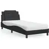 Image de vidaXL Cadre de lit sans matelas "Zadar" noir 100x200 cm similicuir